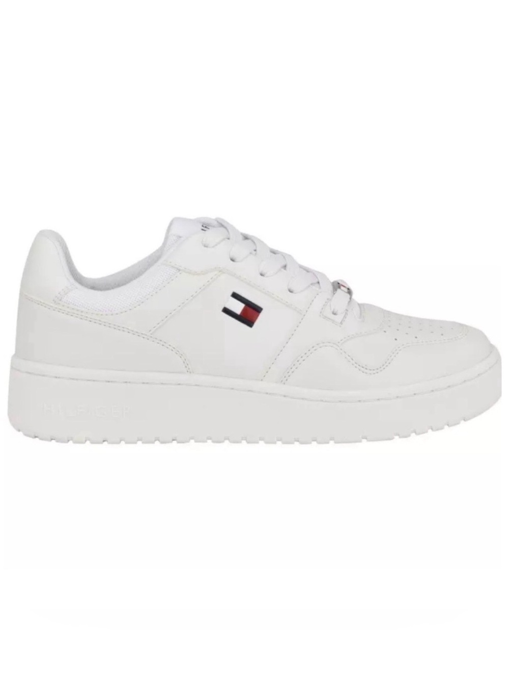 Tommy Hilfiger Kelby Classic White Men’s Vegan Leather Sneakers Size 13 NWT
